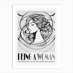 Being A Woman Art Print