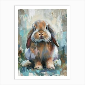 Mini Lop Rabbit Painting 1 Art Print