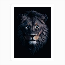 Lion face Art Print