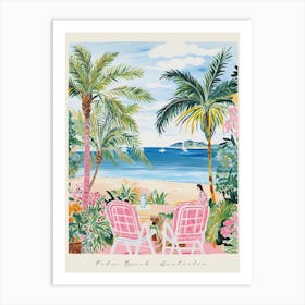 Poster Of Palm Beach, Australia, Matisse And Rousseau Style 2 Art Print