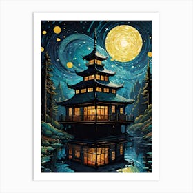 Asian Pagoda Art Print