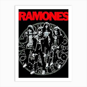 Ramones band music 3 Art Print