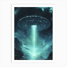 Alien Spaceship 1 Art Print