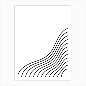 Wave Vector Illustration Art Print