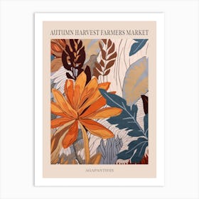 Fall Botanicals Agapanthus 1 Poster Art Print