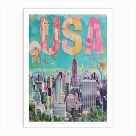 Usa Travel Art Print