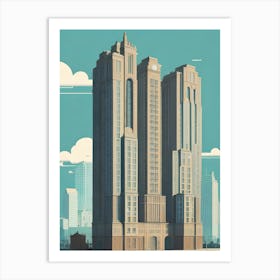 City Skyline Art Print