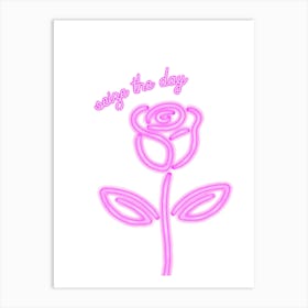 Pink Rose Art Print