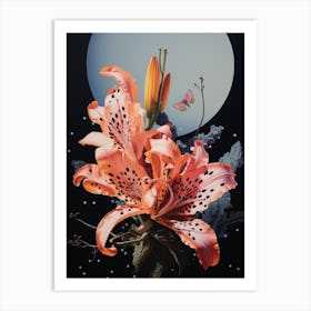 Surreal Florals Lily 3 Flower Painting Art Print