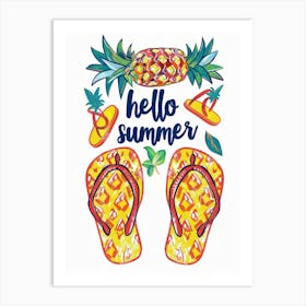 Hello Summer 3 Art Print