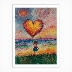 Heart Balloon 5 Art Print