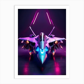 Futuristic Fighter Jet Art Print