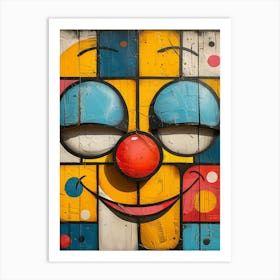 Clown Face Art Print