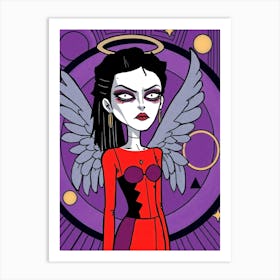 Sassy Angel Illustration Art Print