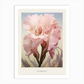 Floral Illustration Gladiolus 2 Poster Art Print