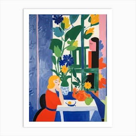 Table At The Window Art Print