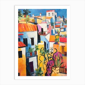 Tangier Morocco 5 Fauvist Painting Art Print