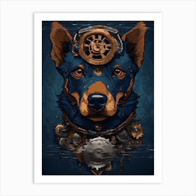 Steampunk Dog Art Print