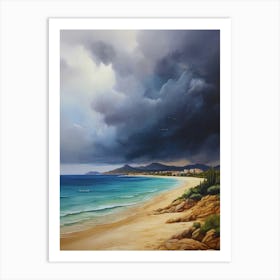 Stormy Day At The Beach.9 Art Print