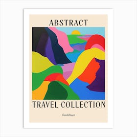 Abstract Travel Collection Poster Guadeloupe 2 Art Print