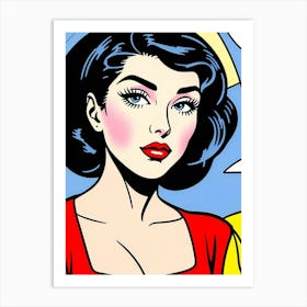 The Power of Color: A Woman’s Bold Pop Art Reflection Pop Art Art Print