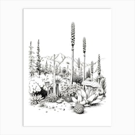 Cactus Garden Art Print