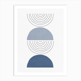 Lines and Shapes - B01 Art Print