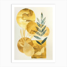 Gold Leaf 9 Art Print