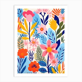 Blooms In Matisse Style Wake; Inspired Harmony Art Print