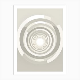 Abstract Background With A Spiral Art Print