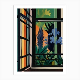 Window In The Garden Art Print