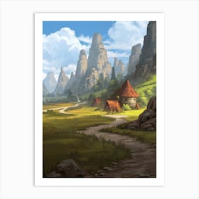 Landscape Painting Art Print