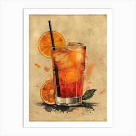 Aperol Spritz Orange 115 Art Print