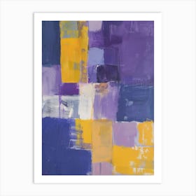 Purple Squares 2 Art Print