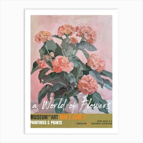 A World Of Flowers, Van Gogh Exhibition Marigold 4 Art Print