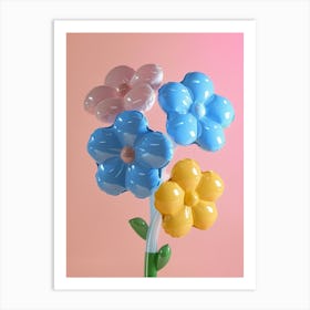 Dreamy Inflatable Flowers Forget Me Not 4 Art Print