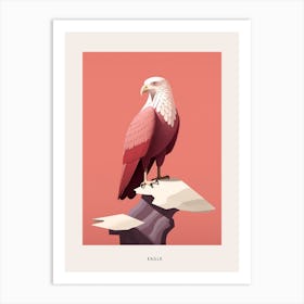 Minimalist Eagle 2 Bird Poster Art Print