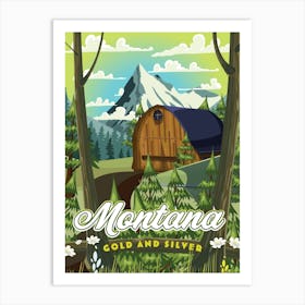 Montana Gold And Silver Art Print