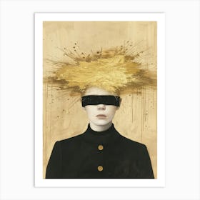 Gold Head 1 Art Print