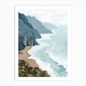 Cliffs Shores Art Print