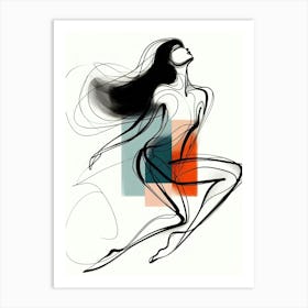 A Canvas of Graceful Chaos Art Print