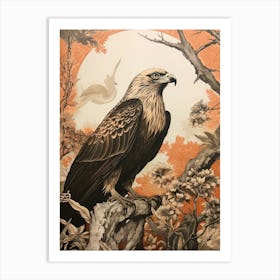 Dark And Moody Botanical Osprey 1 Art Print