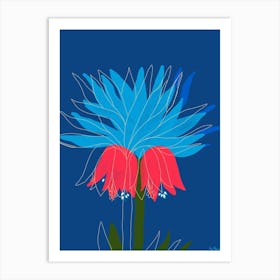 Blue Flower Art Print