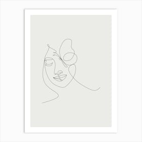 Single Line Drawing 1 Art Print