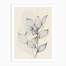 Abstract Leaves 10 Art Print