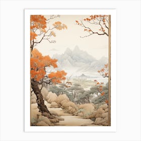 Japanese Stewartia Victorian Style 2 Art Print