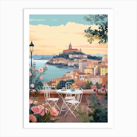 Nice France 6 Illustration Art Print