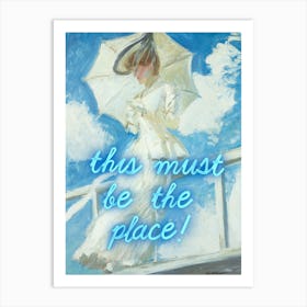 This must be the place Vintage altered art Art Print