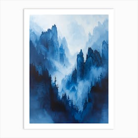 Chinese Mountains Art Print