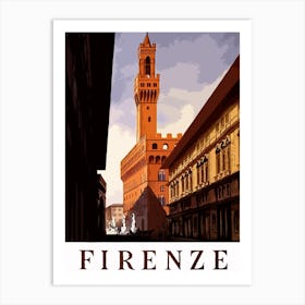 Florence Monuments, Italy Art Print